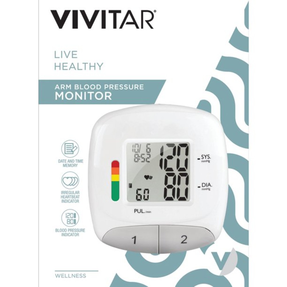 VIVITAR PB 8004 Upper Arm Blood Pressure Monitor