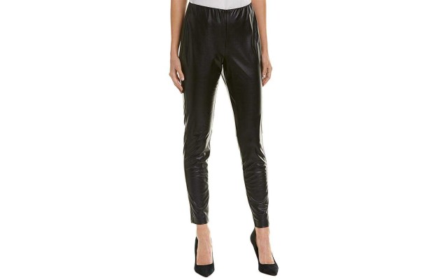  Faux-Leather Leggings (Black, 8)