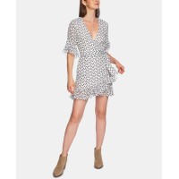 1.State Ruffly-Flounce Dress (Natural, 12)