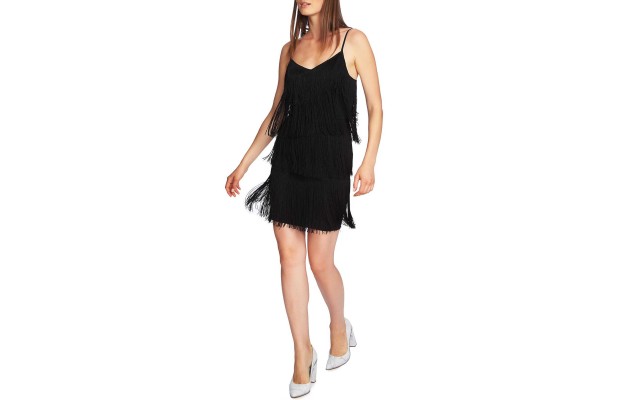 1. State Women’s Fringe Slipdress (Black, 2)