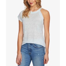 1.State Women’s One-Sleeve Linen Tee (Harbor Light, XL)