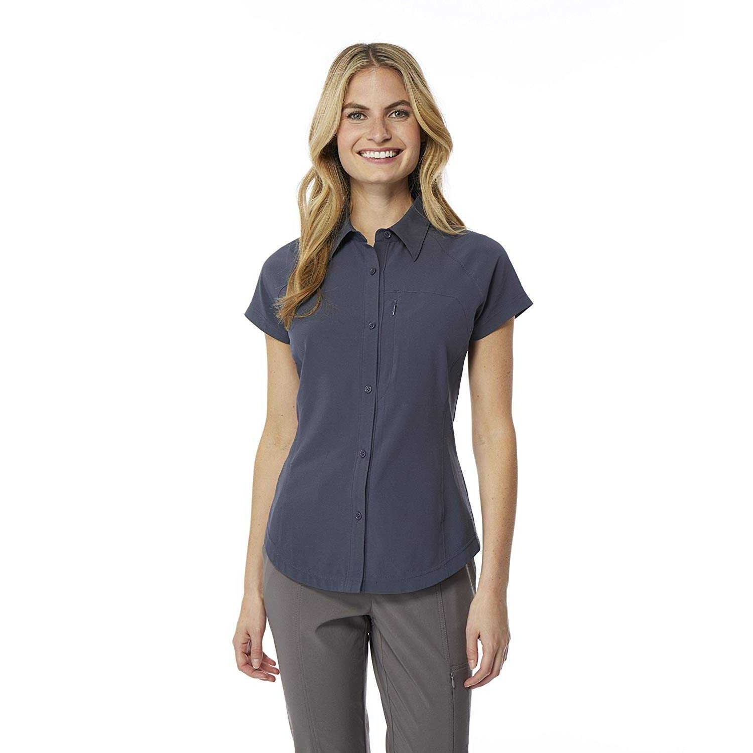 32 Degrees Women’s Outdoor Performance Top Button Down Shirts