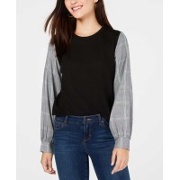 7 Sisters Women's Juniors’ Mixed Media Sweatshirts