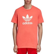 Adidas Originals Men’s Trefoil Tee (Bright Red, S)