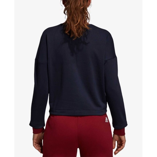  Sport Id Mock-Neck Sweatshirt (Medium Red, XX-Small)