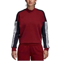 Adidas Sport Id Mock-Neck Sweatshirt (Medium Red, XX-Small)