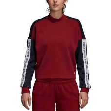 Adidas Sport Id Mock-Neck Sweatshirt (Medium Red, XX-Small)