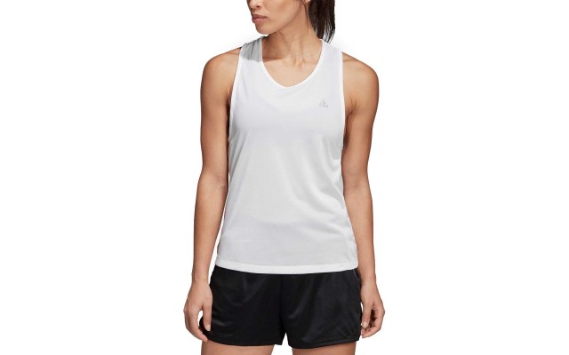  Tennis Club Tie-Back Tank Top (White, XS)