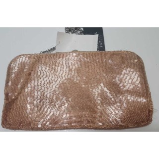 Adrianna Papell Navi Beaded Clutch Pink