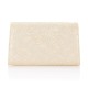  Seta Lace Small Envelope Clutch Latte