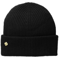 AK Anne Klein Women’s Fisherman Rib Cuff Hat, Black, One Size