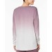  Dip-Dyed Pajama Top (Dark Purple, XS)