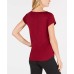  Essentials Knit Pajama Top (Plum Tart, 2XL)