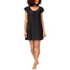 Alfani Flutter-Sleeve Chemise (Black, S)