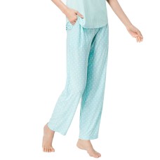 Alfani Geometric-Print Pajama Pants (Aqua/3XL)