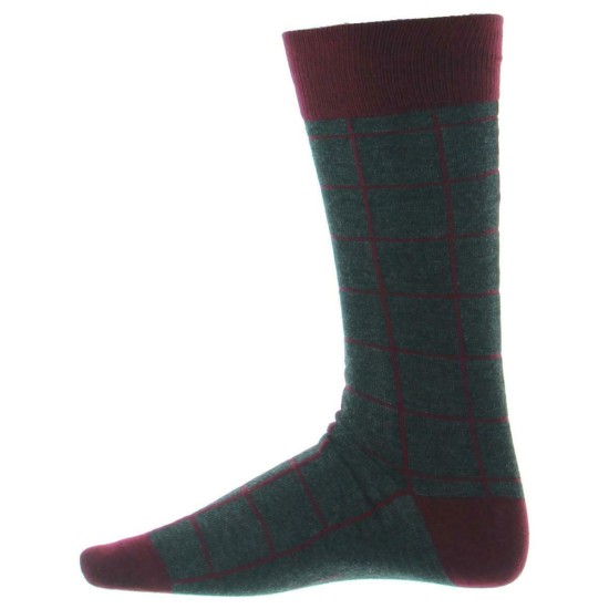  Men’s Alfa Tech Seamless Socks (Charcoal Burgundy)