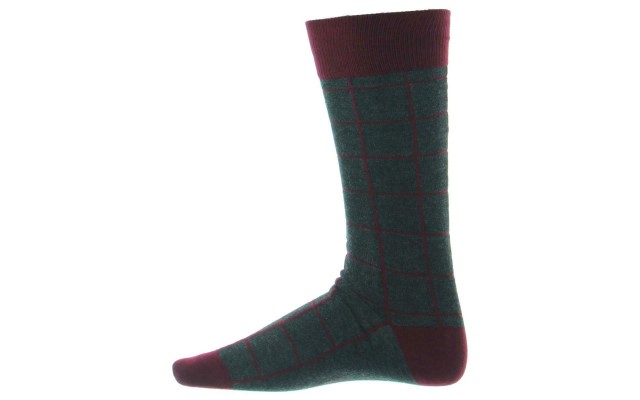  Men’s Alfa Tech Seamless Socks (Charcoal Burgundy)