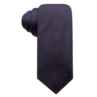 Alfani Men’s Circle Dot Slim Silk Tie (Purple)