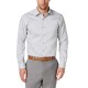  Men’s Classic/Regular Fit Shaded Cube Print Shirt (White/Teal, 17-17.5 36-37)