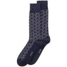 Alfani Men’s Geometric-Print Socks (Navy)
