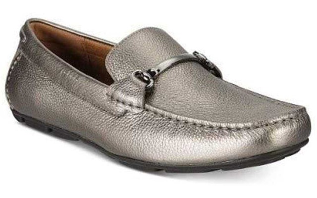  Men's Marcus Leather Square Toe Penny Loafers