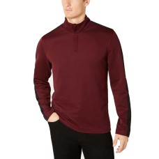 Alfani Men’s Ottoman Stripe Quarter-Zip Mock-Collar Sweater