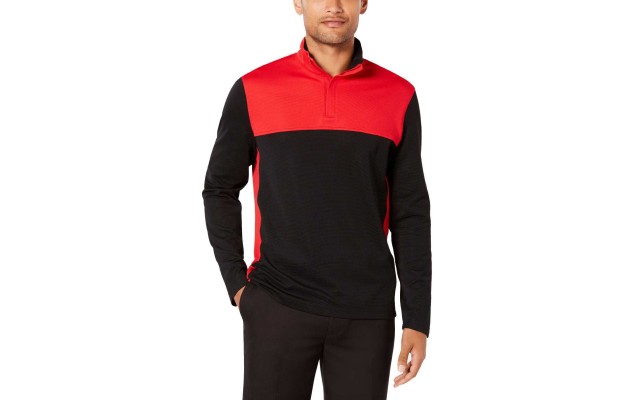  Men’s Ottoman Textured Quarter-Zip Sweatshirts