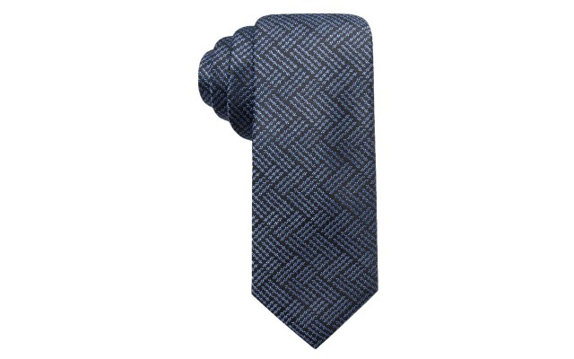  Men’s Plaid Slim Silk Tie (Purple)