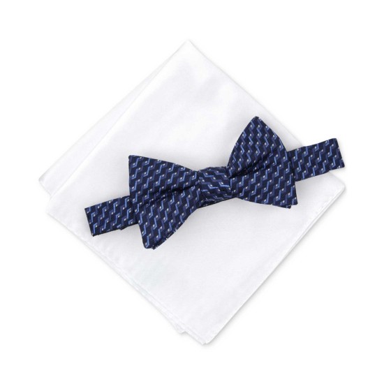  Men’s Satin Cocktail Party Bow Ties & Pocket Square Sets