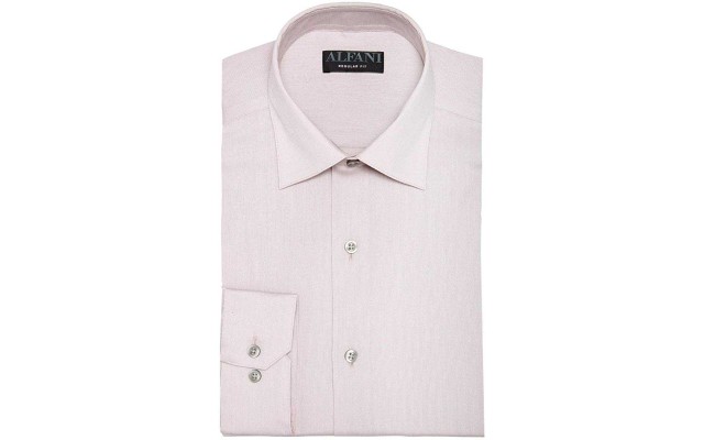  Men’s Striped Print Regular Fit Dress Shirts