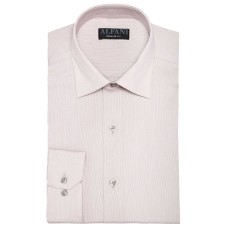 Alfani Men’s Striped Print Regular Fit Dress Shirts