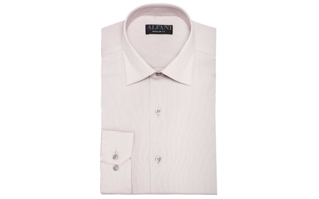  Men’s Striped Print Regular Fit Dress Shirts