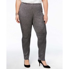 Alfani Plus Size Tummy-Control Skinny Pants (Silver, 20W)