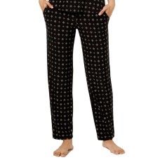 Alfani Printed Knit Pajama Pants (Black, XS)