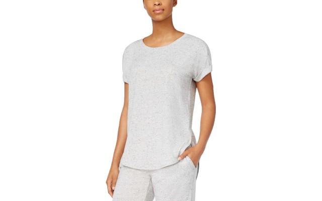  Scoop-Neck Pajama Top (Gray, 2XL)