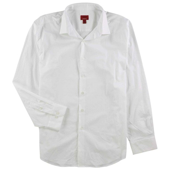  Slim Fit + Stretch Men’s Dress Shirt (White, 17 Neck 36-37′ Sleeve)