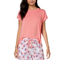 Alfani Solid Knit Sleep Top (Antique Peach, S)