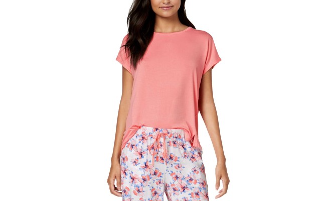  Solid Knit Sleep Top (Antique Peach, S)