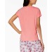  Solid Knit Sleep Top (Antique Peach, S)