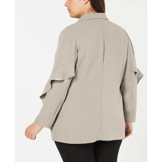  Women's Flounce-Sleeve Jacket