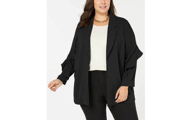  Women's Flounce-Sleeve Jacket