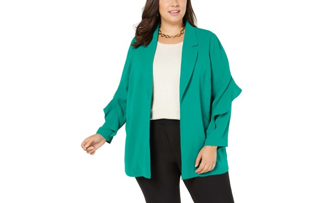  Women's Flounce-Sleeve Jacket