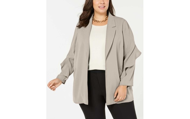  Women's Flounce-Sleeve Jacket
