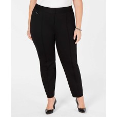 Alfani Women's Plus Size Comfort-Waist Pintucked Skinny Pants