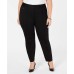  Women's Plus Size Comfort-Waist Pintucked Skinny Pants