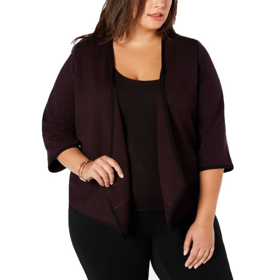 Women’s Plus Size Drape-Front Sweater Cardigans