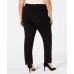  Women's Plus Size Ponté-Knit Rivet-Detail Slim Pants