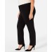  Women's Plus Size Ponté-Knit Rivet-Detail Slim Pants