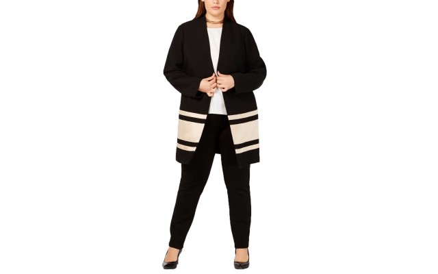  Women’s Plus Size Striped Jackets