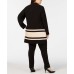  Women’s Plus Size Striped Jackets